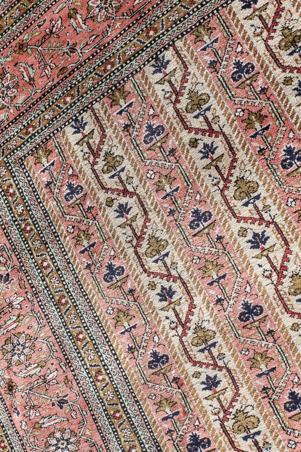 Very Fine Persian Qum Moharamat Rug at Essie Carpets, Mayfair London