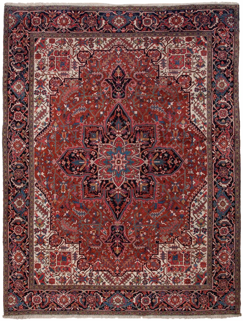 Persian Heriz Runner Carpet at Essie Carpets, Mayfair London