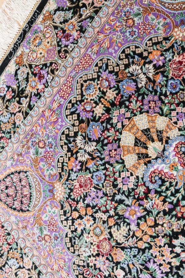 Extremely Fine Persian Qum Rug at Essie Carpets, Mayfair London