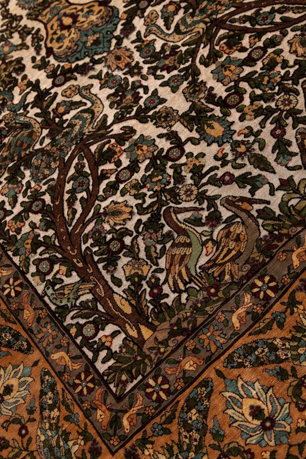 Exquisite, Very Fine, Signed Turkish Hereke Rug at Essie Carpets, Mayfair London
