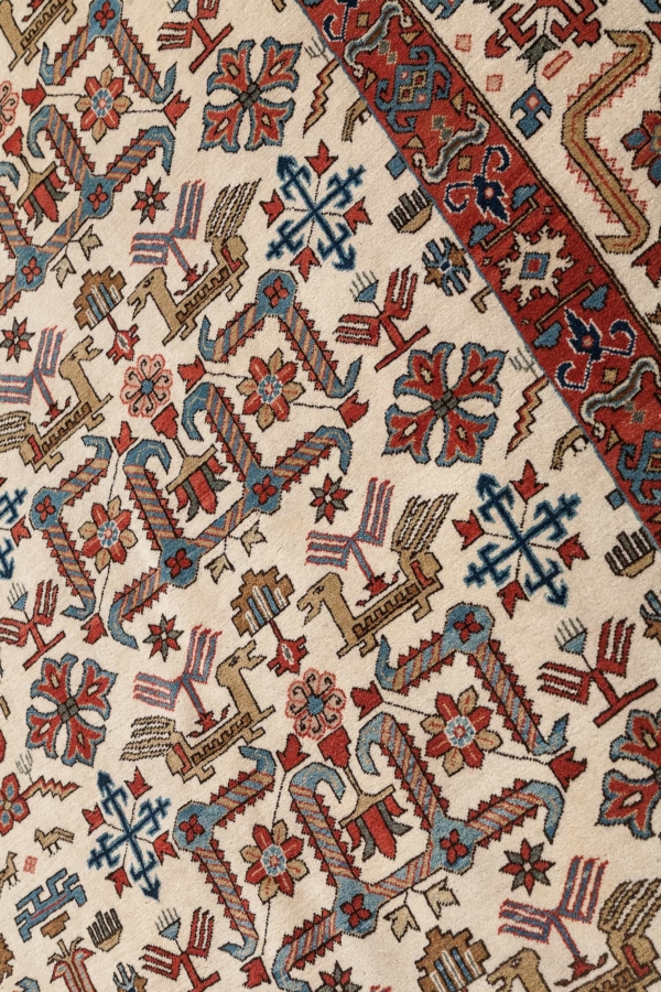 Very Fine and Rare Persian Qum Carpet at Essie Carpets, Mayfair London