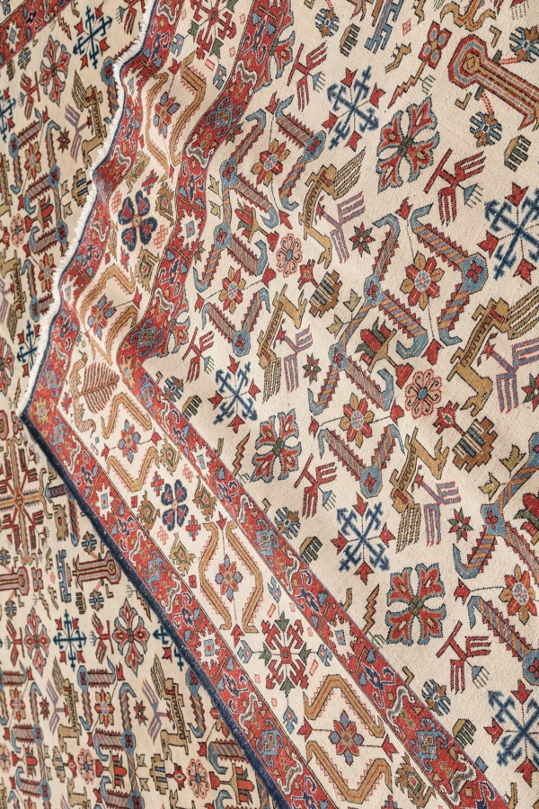 Very Fine and Rare Persian Qum Carpet at Essie Carpets, Mayfair London