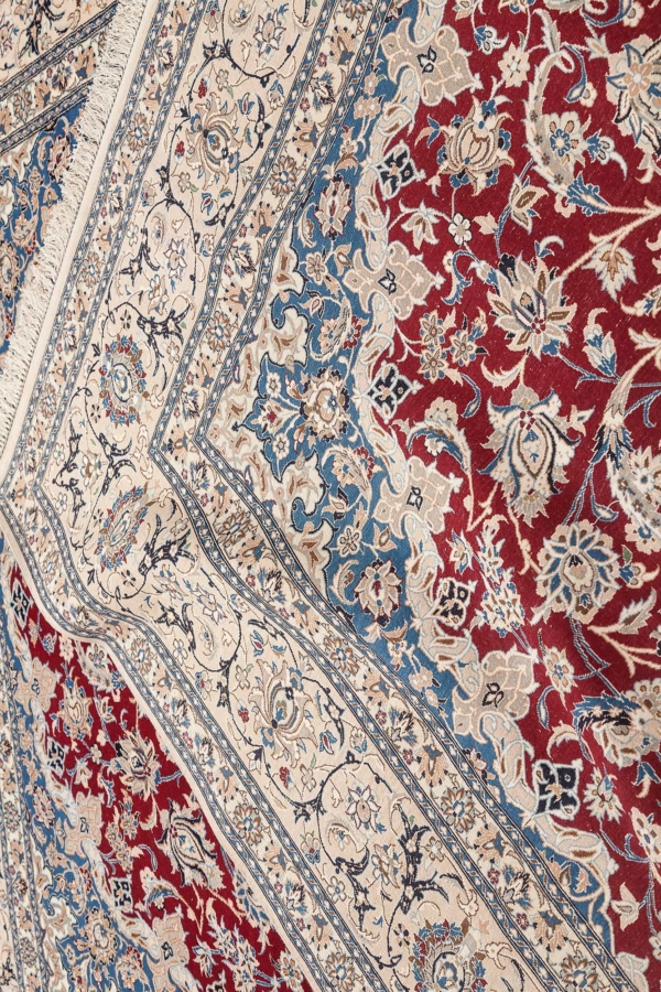 Fine Signed Persian Nain Carpet at Essie Carpets, Mayfair London