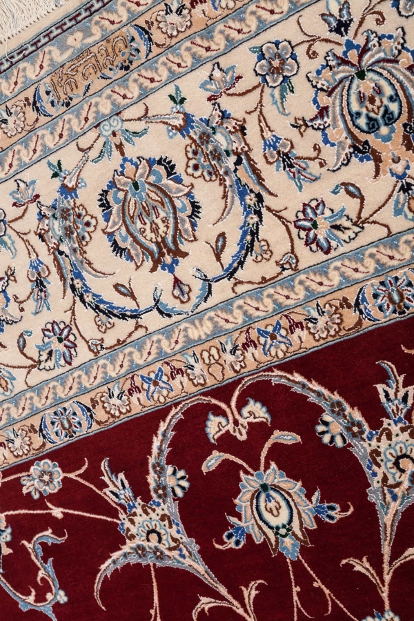 Fine Persian Nain Signed Carpet at Essie Carpets, Mayfair London