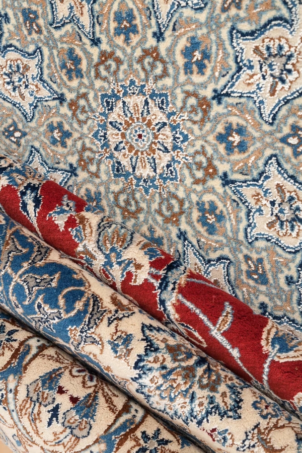 Fine Persian Nain Signed Carpet at Essie Carpets, Mayfair London