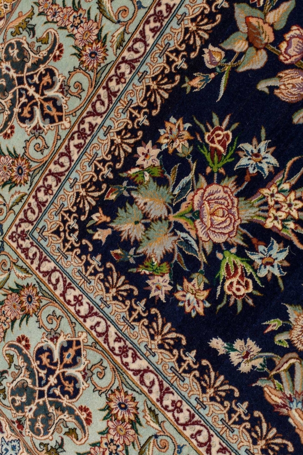 Extremely Fine Persian Esfahan Rug at Essie Carpets, Mayfair London