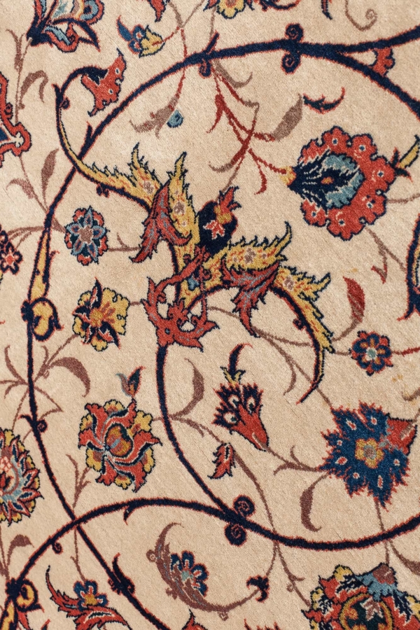 Very Fine Old Persian Esfahan Carpet at Essie Carpets, Mayfair London