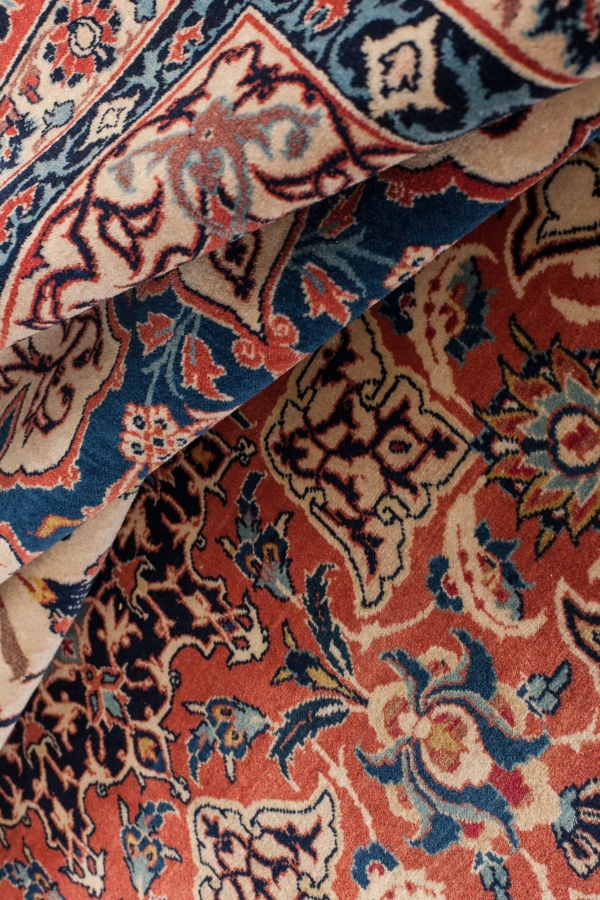 Very Fine Old Persian Esfahan Carpet at Essie Carpets, Mayfair London