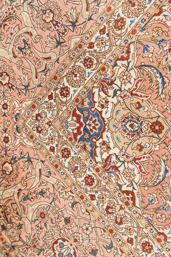 Extremely Fine Silk Qum Signed Carpet at Essie Carpets, Mayfair London