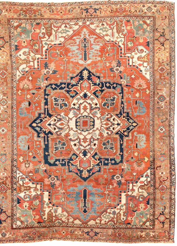 Fine Persian Heriz (Serapi) Carpet at Essie Carpets, Mayfair London