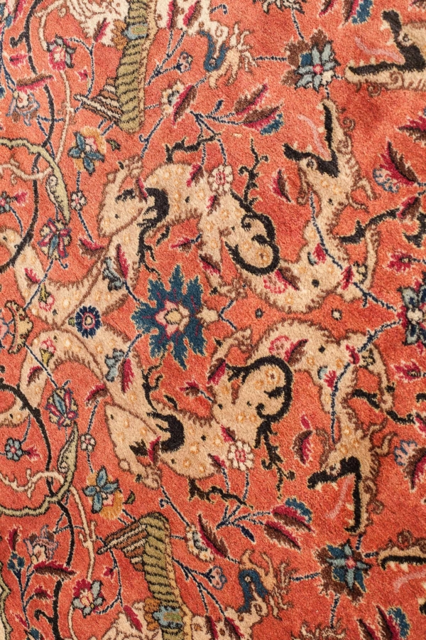 Persian Tabriz Carpet - Fine Signed Antique - Extra-Large Oversize Gallery 7x3m (22x10ft) at Essie Carpets, Mayfair London