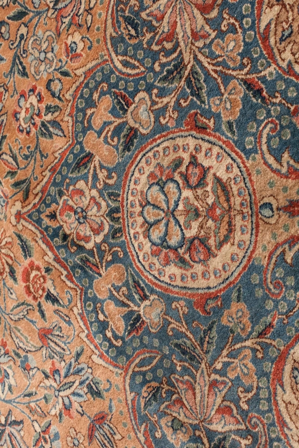 Fine Old Persian Kerman Carpet at Essie Carpets, Mayfair London