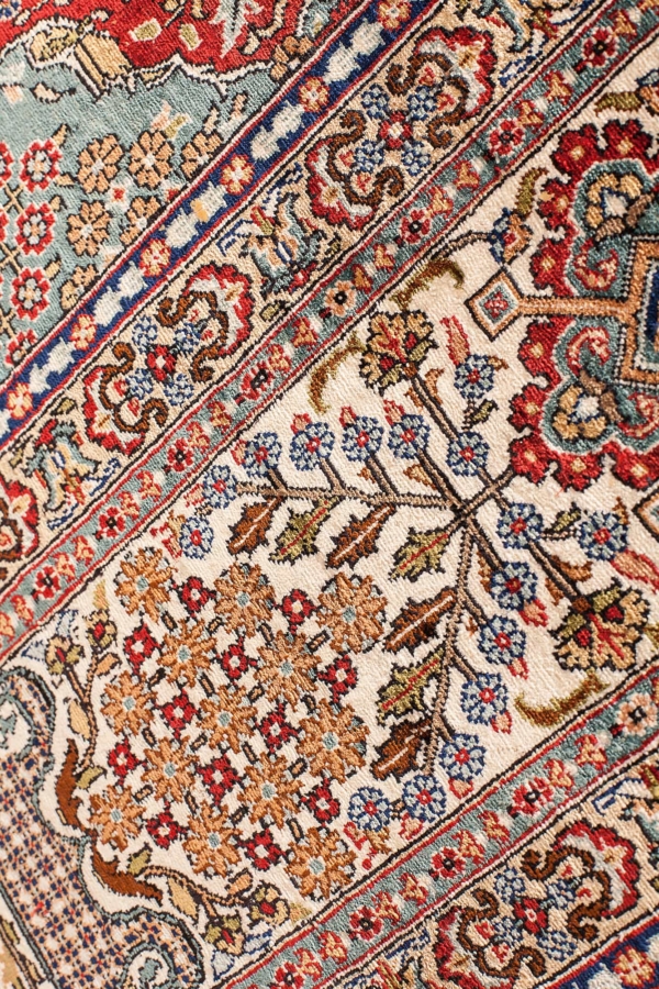 Persian Antique Kashan Rug at Essie Carpets, Mayfair London