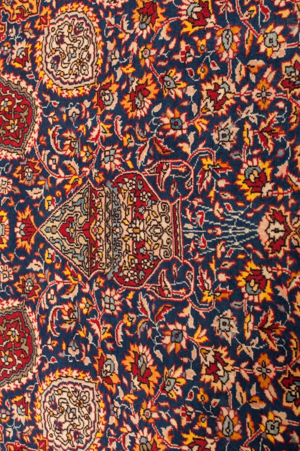 Signed Old Indian Lahore Rug at Essie Carpets, Mayfair London