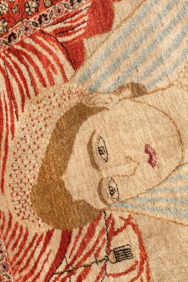Unique Persian Mohtasham Kashan Carpet at Essie Carpets, Mayfair London