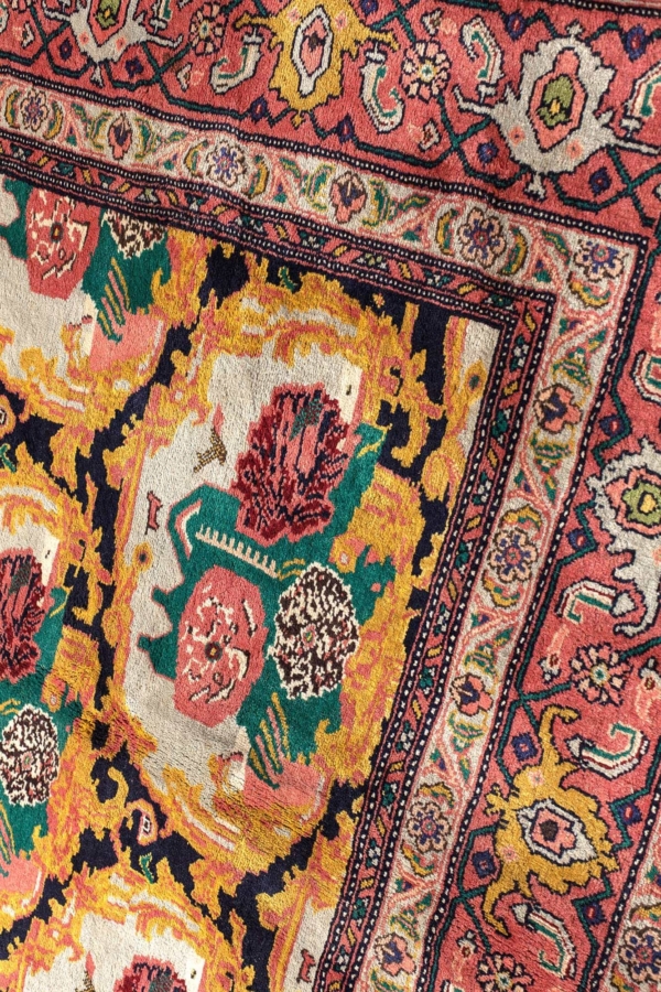 Fine Persian Sanandaj Gol Farangi Rug at Essie Carpets, Mayfair London