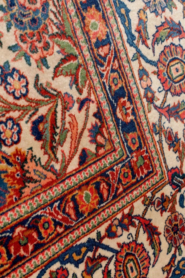 Old Persian Kashan Rug at Essie Carpets, Mayfair London