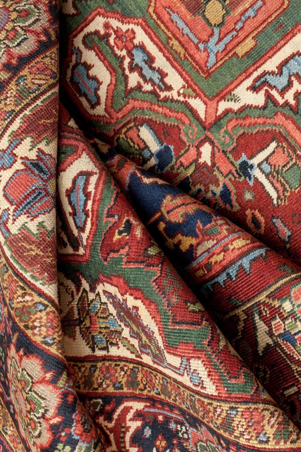 Old Persian Heriz Carpet at Essie Carpets, Mayfair London