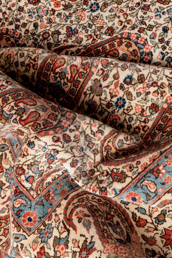 Fine Old Persian Qum Carpet at Essie Carpets, Mayfair London