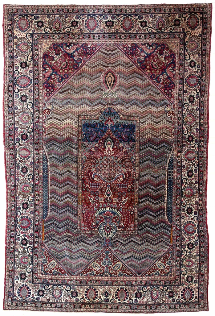 Unusual Old Persian Terhan Rug at Essie Carpets, Mayfair London