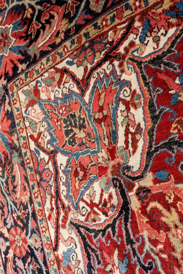 Wonderful Old Persian Heriz Carpet at Essie Carpets, Mayfair London