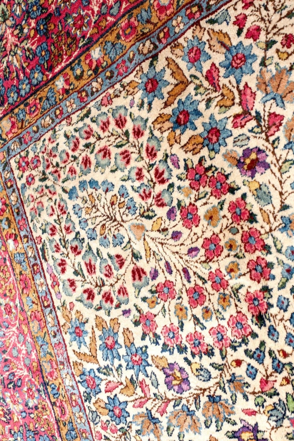 Beautiful Old Persian Kerman Rug at Essie Carpets, Mayfair London