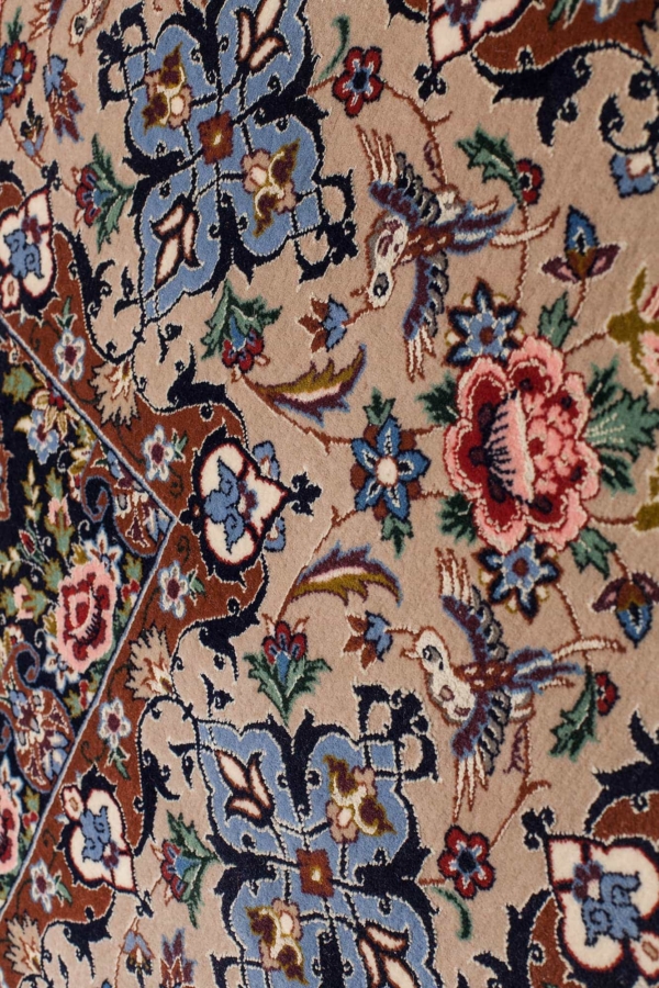 Signed Persian Esfahan  Rug at Essie Carpets, Mayfair London