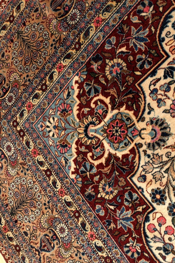 Very Fine Old Signed Persian Kashan Rug at Essie Carpets, Mayfair London