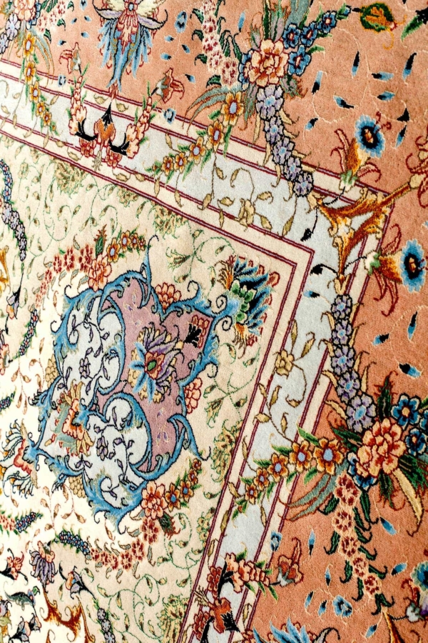 Signed Persian Tabriz Carpet at Essie Carpets, Mayfair London