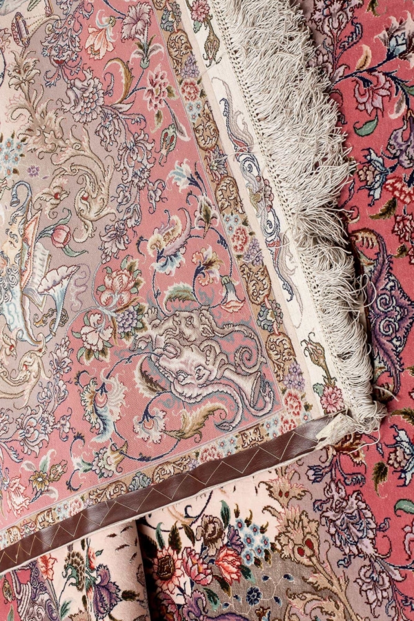 Fine Signed Persian Tabriz  Rug at Essie Carpets, Mayfair London
