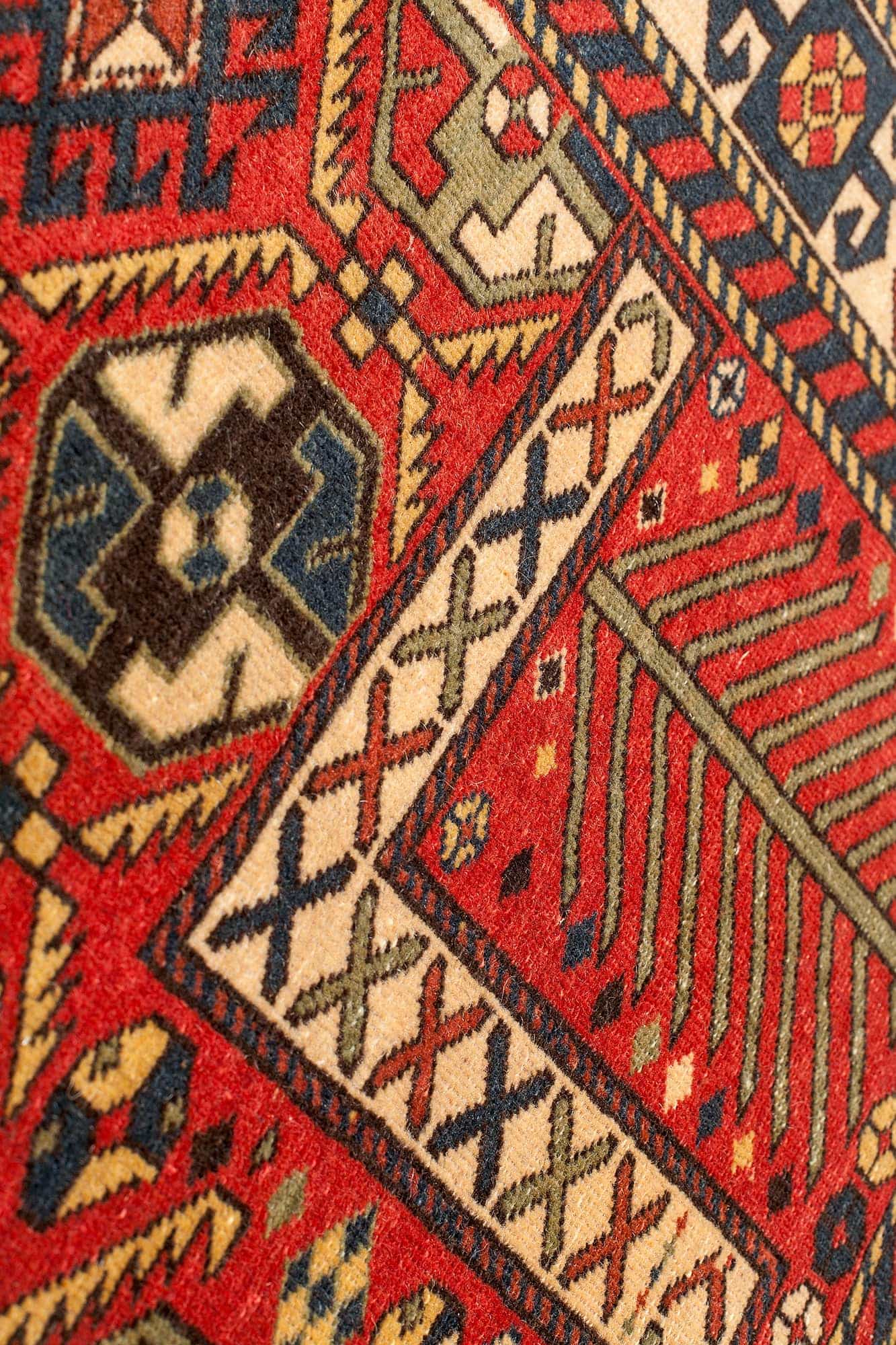 Decorative Egyptian Rug Shirvan Design