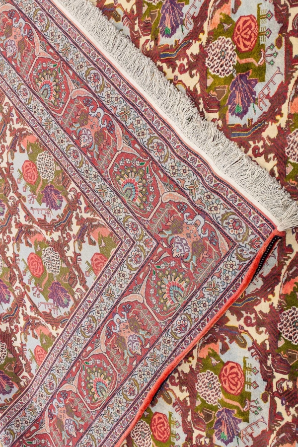 Colourful Flowers Gol Farangi Carpet at Essie Carpets, Mayfair London