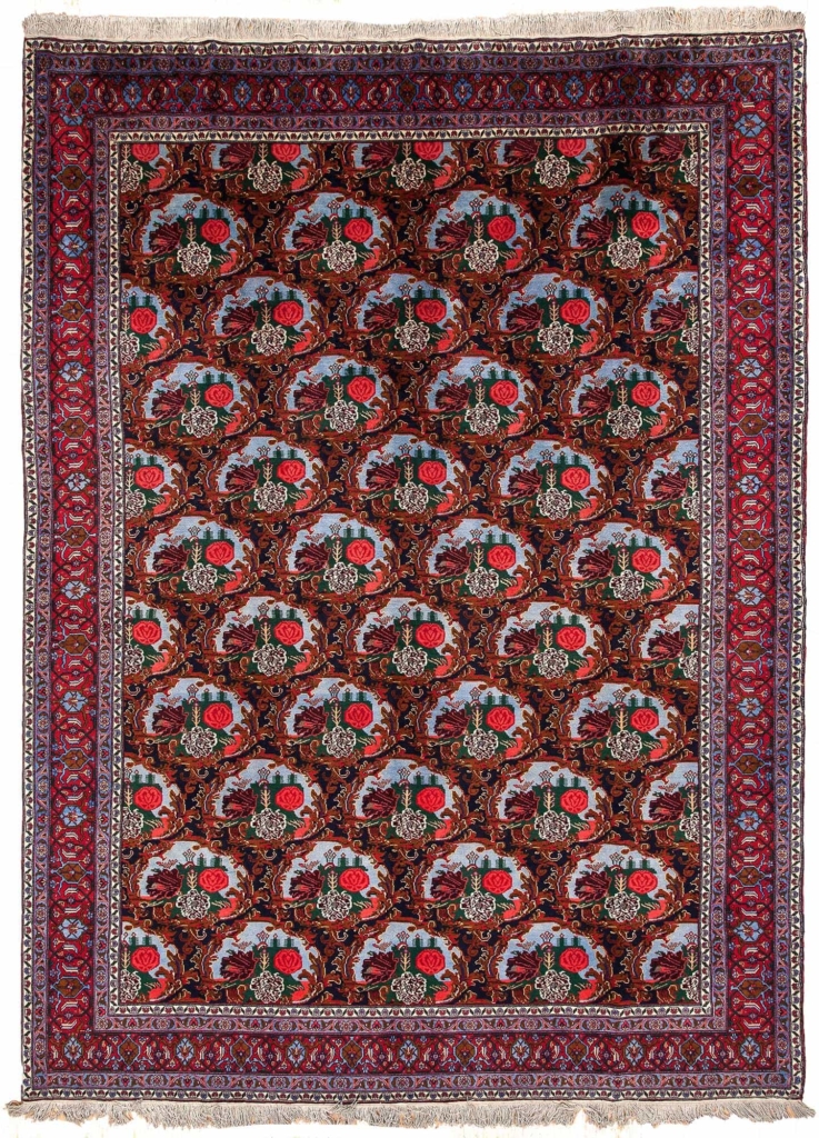 Chocolate Gol Farangi Carpet at Essie Carpets, Mayfair London