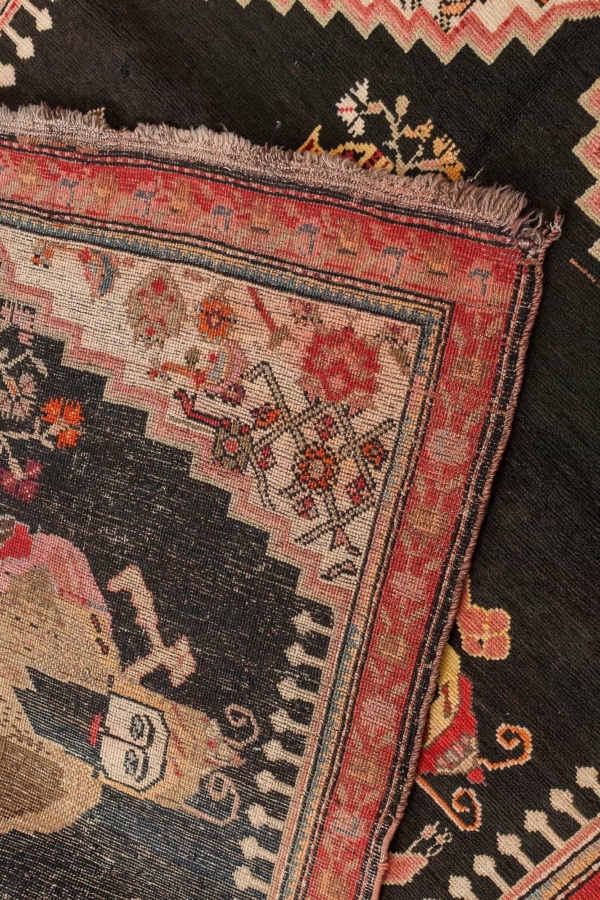 Signed and Dated Old Russian Karabakh Rug at Essie Carpets, Mayfair London