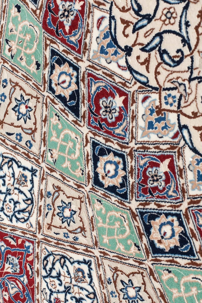 Fine Persian Nain Signed Rug at Essie Carpets, Mayfair London