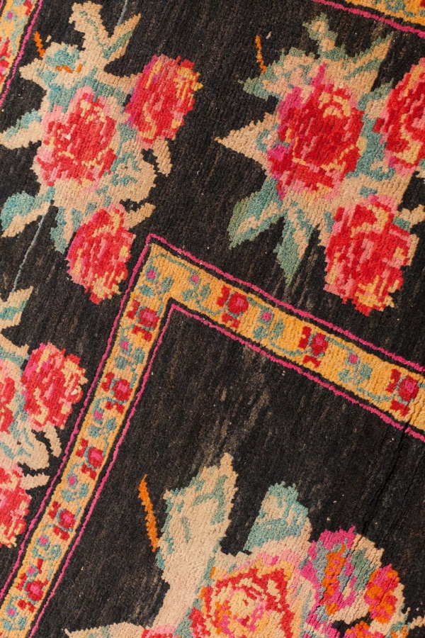 Unusual Caucasian Karabakh Gol Farangi Rug at Essie Carpets, Mayfair London