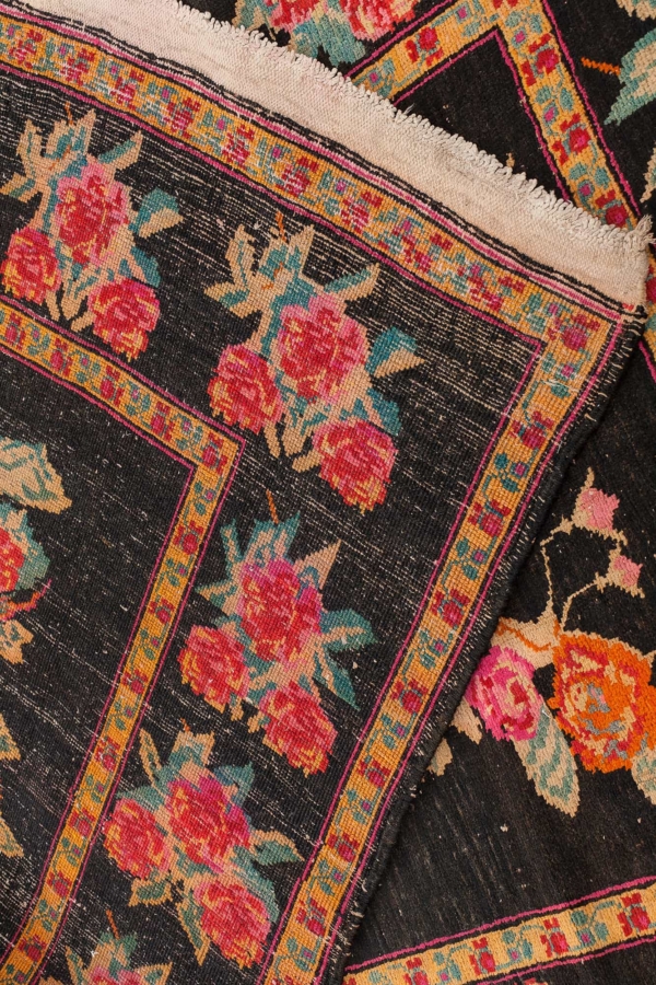 Unusual Caucasian Karabakh Gol Farangi Rug at Essie Carpets, Mayfair London