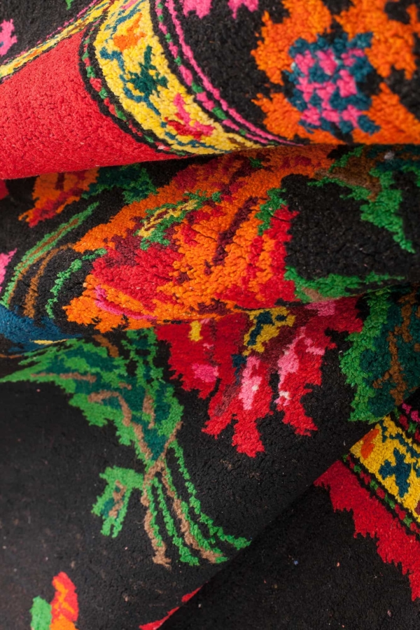 Fine Unusual Karabakh Gol Farangi Rug at Essie Carpets, Mayfair London