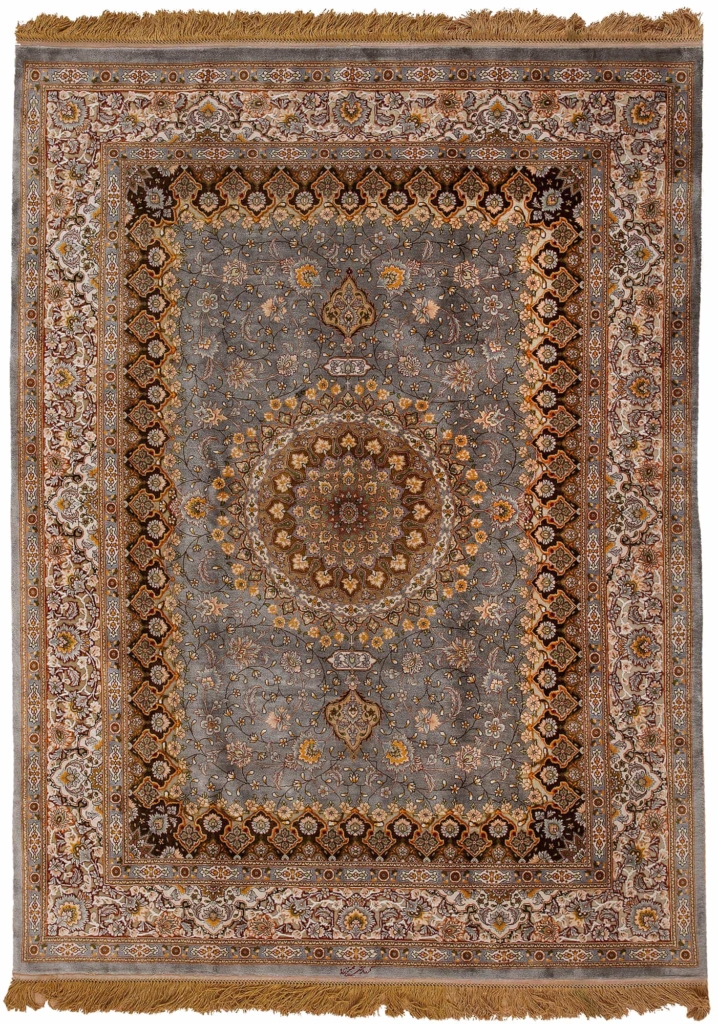 Extremley Fine, Signed Persian Tabriz Rug at Essie Carpets, Mayfair London
