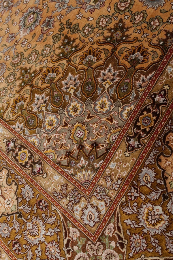 Extremely Fine, Signed Persian Tabriz Rug at Essie Carpets, Mayfair London