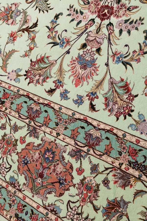 Fine Signed Persian Tabriz Carpet at Essie Carpets, Mayfair London
