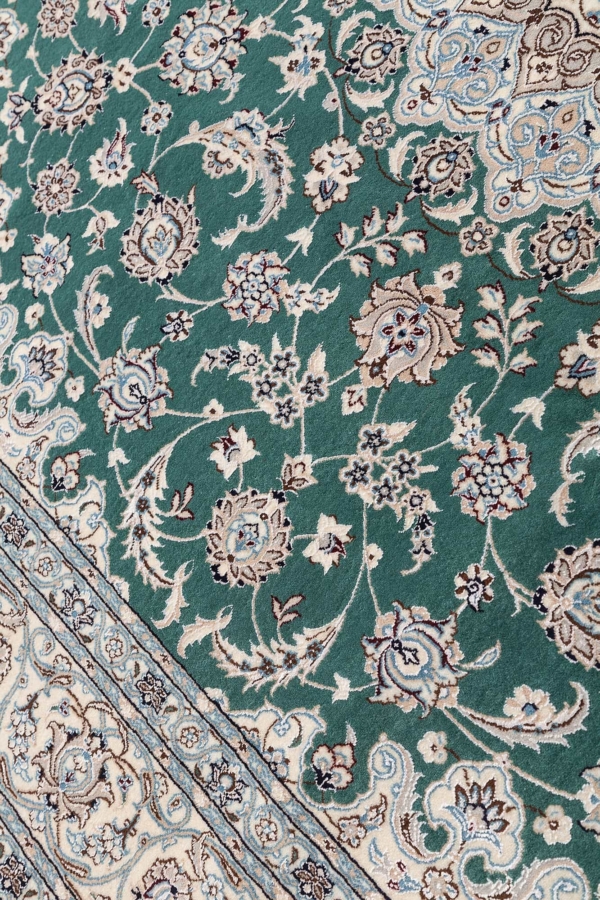 Fine, Signed Square Persian Nain Rug at Essie Carpets, Mayfair London