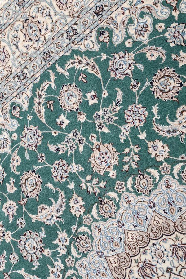 Fine, Signed Square Persian Nain Rug at Essie Carpets, Mayfair London