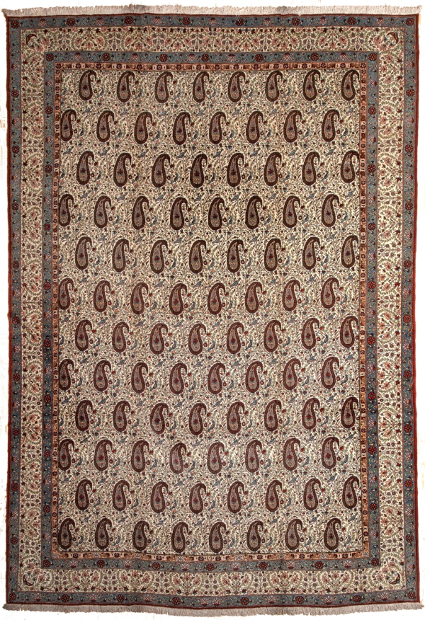 Old Persian Qum Carpet at Essie Carpets, Mayfair London