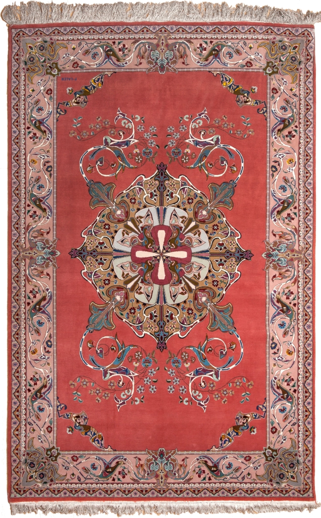 Persian Signed Tabriz Rug at Essie Carpets, Mayfair London