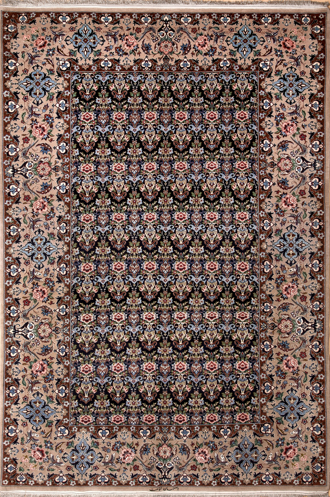 Signed Persian Esfahan  Rug at Essie Carpets, Mayfair London