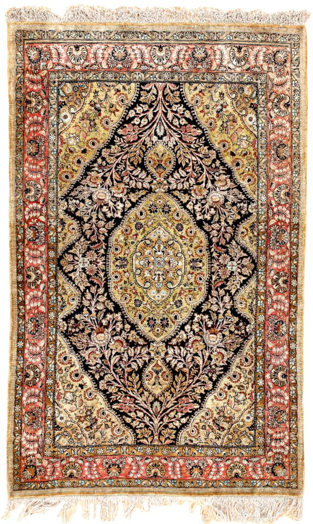 Fine Persian Qum Rug at Essie Carpets, Mayfair London