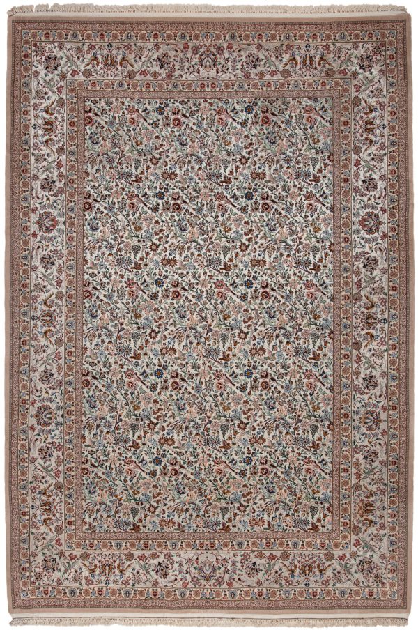 Extremely Fine Signed Persian Esfahan Carpet at Essie Carpets, Mayfair London
