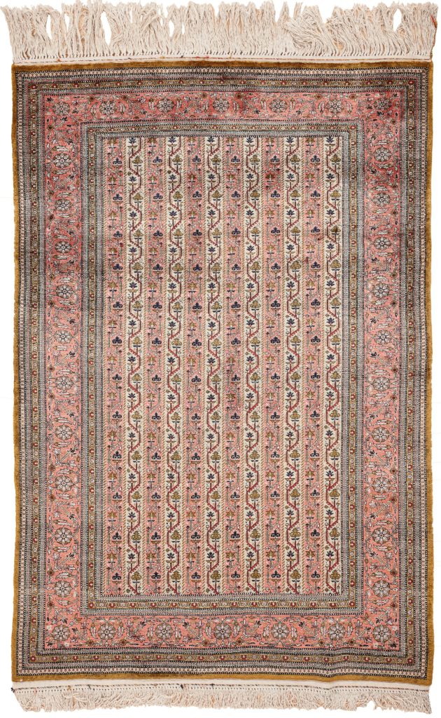 Very Fine Persian Qum Moharamat Rug at Essie Carpets, Mayfair London