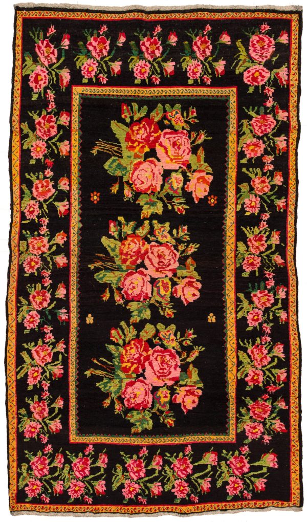 Fine Caucasian Karabakh Gol Farangi Rug at Essie Carpets, Mayfair London